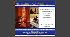 Desktop Screenshot of howardfirm.com