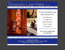 Tablet Screenshot of howardfirm.com